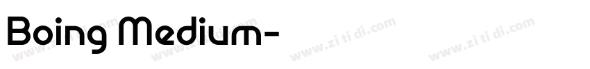 Boing Medium字体转换
